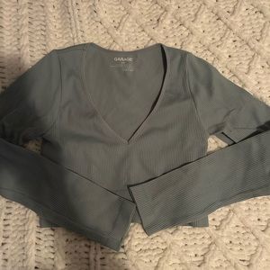 Garage Long sleeve crop top